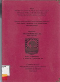 Image of Pelaksanaan Itsbat Nikah bagi masyarakat kenagarian Malalak Selatan melalui pengadilan agama kelas II Maninjau