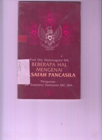 Image of Beberapa hal Mengenai Filsafah Pancasila