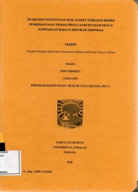 Image of Keabsahan penggunaan hak angket terhadap komisi pemberantasan tindak pidana korupsi oleh dewan perwakilan rakyat republik Indonesia