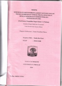 Image of Kedudukan saksi mahkota (kroon getuige) dalam proses pembuktian tindak pidana pencurian dengan kekerasan nomor perkara 09/PID.B/2013/PN.Pdg (studi kasus pengadilan negeri kelas I/A Pdg)