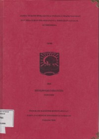 Image of Akibat Hukum berlakunya undang undang yayasan dan peraturan pelaksanaan terhadap yayasan di Indonesia
