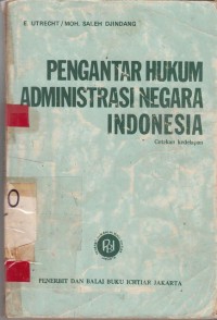 Image of Pengantar hukum Administrasi Negara Indonesia