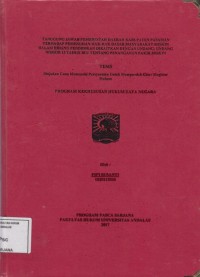 Image of Tanggungjawab pemerintah daerah kabupaten Pasaman terhadap pemenuhan hak hak dasar masyarakat miskin dalam bidang pendidikan dikaitkan dengan undang undang no 13 tahun 2011 tentang penanganan fakir miskin