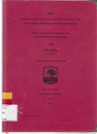 Image of Studi komparatif pengaturan Contempt of court dalam hukum pidana Indonesia dan hukum pidana Inggris