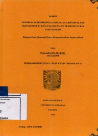Image of Fenomena perkembangan lesbian, gay, biseksual dan transgender di Kota Padang dalam perspektif hak asasi manusia