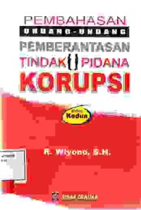 Image of Pembahasan undang undang pemberantasan tindak pidana korupsi