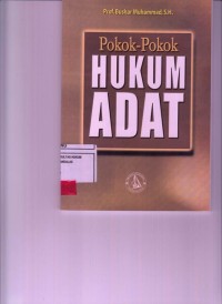 Image of Pokok pokok hukum adat