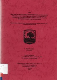 Image of Perlindungan hukum bagi pemberi pinjaman teknologi finansial dalam penyelenggaraan layanan pinjam meminjam uang berbasis teknologi informasi dan transaksi elektronik di Indonesia