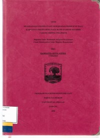 Image of Penyelesaian pembiayaan Murabahah Produktif bagi Karyawan Medifarma pada Bank  Syariah Mandiri Cabang Depok Cimanggis