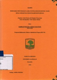 Image of Pemulihan pencemaran aliran sungai Batang Bungo oleh Dinas Lingkungan Hidup Kabupaten Bungo