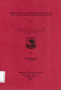 Image of Pembentukan Desa Oleh Pemerintah Pusat Untuk Penataan Desa Wilayah Perbatasan 
Negara