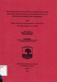 Image of Penyelesaian tunggakan pinjaman / kredit oleh jaksa pengacara negara kejaksaan Negeri Bungo pada PT. Bungo Dani Mandiri Utama (Perseroda)
