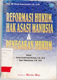 Image of Reformasi Hukum hak asasi Manusia dan penegakan hukum