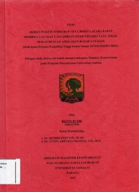 Image of Akibat Hukum Terhadap Akta Acara Rapat Pembina Yayasan Yang Dibuat Oleh Notaris Yang Tidak
Sesuai Dengan Anggaran Dasar Yayasan (Studi Kasus Putusan Pengadilan Tinggi Medan Nomor
 247/Pdt/2020/PT MDN)