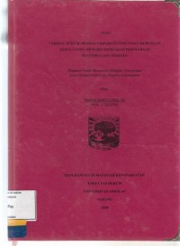 Image of Akita hukum Mediasi Tripartit pemutusan hubungan kerja tanpa mengikutsertakan  perusahaan penyedia jasa pekerja