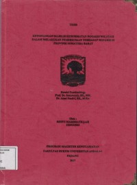 Image of Kewenangan majelis kehormatan notaris wilayah dalam melakukan pemeriksaan terhadap notaris di Provinsi Sumatera Barat