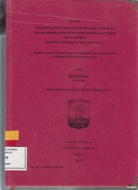 Image of Pelaksanaan penyidikan oleh penyidik ke[polisian Negara Republik Indionesia terhadap pelaku tindak pidana pemilu (studi Polres Bukitinggi dan Polres Tanah Datar