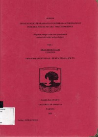 Image of Tinjauan hukum keabsahan pemeriksaan persidangan perkara pidana secara teleconference