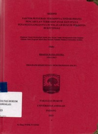 Image of Faktor penyebab terjadinya tindak pidana pencabulan terhadap anak dan upaya penanggulangannya di wilayah hukum Polresta Bukittinggi