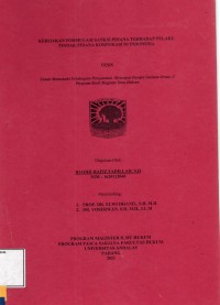 Image of Kebijakan formulasi saksi pidana terhadap pelaku tindak pidana korporasi di Indonesia