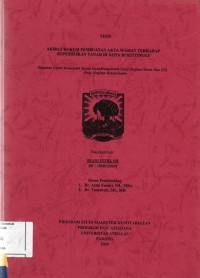 Image of Akibat hukum pembuatan akta wasiat terhadap kepemilikan tanah di Kota Bukittinggi