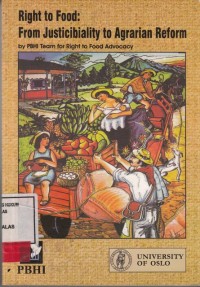 Image of Right to food : from Justicibiality to agrarian reform