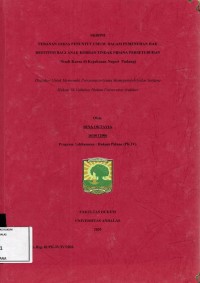 Image of Peranan jaksa penuntut umum dalam pemenuhan hak restitusi bagi anak korban tindak pidana persetubuhan (studi kasus di Kejaksaan Negeri Padang)
