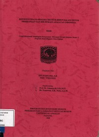 Image of Konsepsi Pidana penjara seumur hidup dalam sistem pemidanaan dan ide pemasyarakatan Indonesia
