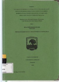 Image of Pelaksanaan bimbingan perkawinan pra nikah calon pengantin berdasarkan surat keputusan Dirjen bimbingan masyarakat Islam No. 379 Tahun 2018 di KUA Kecamatan Pariaman Selatan