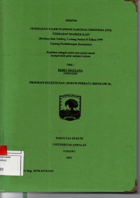Image of Penerapan wajib Standar Nasional Indonesia (SNI) terhadap masker kain (berdasarkan Undang Undang No 8 tahun 1999 tentang perlindungan konsumen)