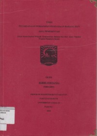 Image of Pelaksanaan perjanjian pengadaan barang dan Jasa Pemerintah; Studi Kasus Kantor Wilayah  Kementerian  Hukum Dan Hak  Asasi  Manusia 
Propinsi Sumatera Barat