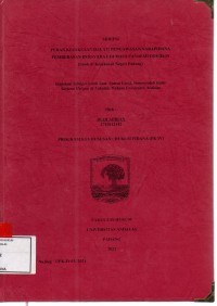 Image of Peran kejaksaan dalam pengawasan narapidana pembebasan bersyarat di masa pandemi covid 19 (studi di Kejaksaan Negeri Padang)