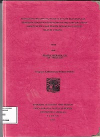 Image of Eksistensi organisasi Advokat dalam pelaksanaan pemberian bantuan hukum bagi warga negara tidak mampu diwilayah hukum pengadilan negeri Kelas IA Padang