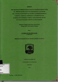 Image of Pelaksanaan rehabilitasi sosial sebagai bentuk perlindingan hukum terhadap anak korban tindak pidana perkosaan oleh lembaga swadaya masyarakat woman crisi center (nurani perempuan) pada tingkat penyidikan