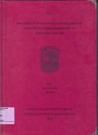 Image of Perlindungan hukum terhadap anak luar kawin pasca putusan mahkamah konstitusi nomor 46/PUU-VII/2010
