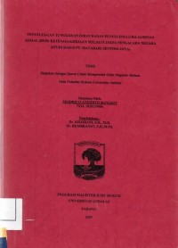 Image of Penyelesaian tunggakan iuran Badan Penyelenggara Jaminan Sosial (BPJS) Ketenagakerjaan melalui jaksa pengacara negara ( studi kasus PT. Matahari Sentosa Jaya)