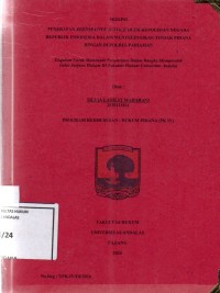 Image of Penerapan restorative justice oleh Kepolisian Negara Republik Indonesia dalam menyelesaikan tindak pidana ringan di Polres Pariaman