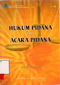 Image of Hukum pidana dan acara pidana