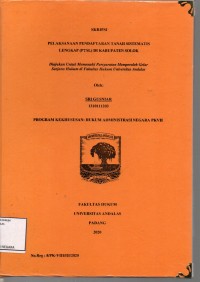 Image of Pelaksanaan pendaftaran tanah sistematis lengkap (PTSL) di Kabupaten Solok
