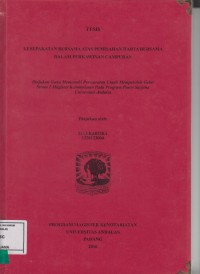 Image of Kesepakatan Bersama Atas Pemisahan Harta Bersama Dalam Perkawinan Campuran