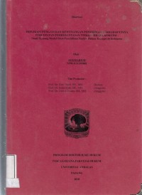 Image of Implikasi pengaturan kewenangan penyidikan terhadap upaya percepatan pemberantasan tindak pidasna korupsi (studi tentang model ideal penyidikan tindak pidana korupsi di Indonesia)