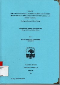 Image of Implementasi penggunaan produk fashion dan kosmetik merek terkenal berdasarkan hukum internasional dan hukum Indonesia