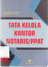 Image of Tata Kelola kantor Notaris / PPAT