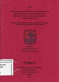 Image of Fungsi Pengawasan DPRD Kabupaten Pasaman Barat Terhadap Pelaksanaan Tindak Lanjut Hasil 
Pemerikasaan Laporan Keuangan Oleh Badan Pemeriksaan Laporan Keuangan Oleh Badan Pemeriksa
Keuangan