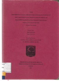 Image of Perlindungan hukum terhadap Kreditur dalam pembebanan hak tanggung yang objeknya beklum terdaftar (studi di BPR Cempaka Mitra Usaha Kabupaten Tulang Bwang)