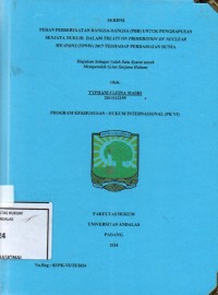 Image of Peran Perserikatan Bangsa Bangsa (PBB) untuk penghapusan senjata nuklir dalam Treaty On Prohibition Of Nuclear Weapons (TPNW) 2017 terhadap perdamaian dunia