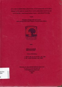 Image of Analisis Yuridis Peralihan Hak Atas Tanah Melalui Akta Hibah Yang Dibuat Oleh PPAT Tanpa Dihindari
Oleh SalahSatu Pihak : Studi Kasus Perkara Nomor :34/G/2020/PTUN.PBR