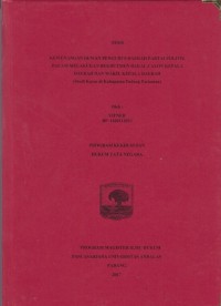 Image of Kewenangan dewan pengurus daerah partai politik dalam melakukan rekrutmen bakal calon kepala daerah dan wakil kepala daerah (studi kasus di Kabupaten Padang Pariaman)