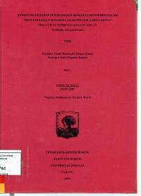 Image of Kewenangan Badan Penyelesaian sengketa konsumen dalam menyelesaiakan sengketa asuransi pasca keluarnya peraturan otoritas jasa keuangan No. 1/POJK.07/2014