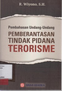 Image of Pembahasan Undang-Undang Pemberantasan Tindak Pidana Terorisme